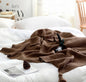 Nordic Fringed Knit Throw with Textured Acrylic Soft Draping for Sofa