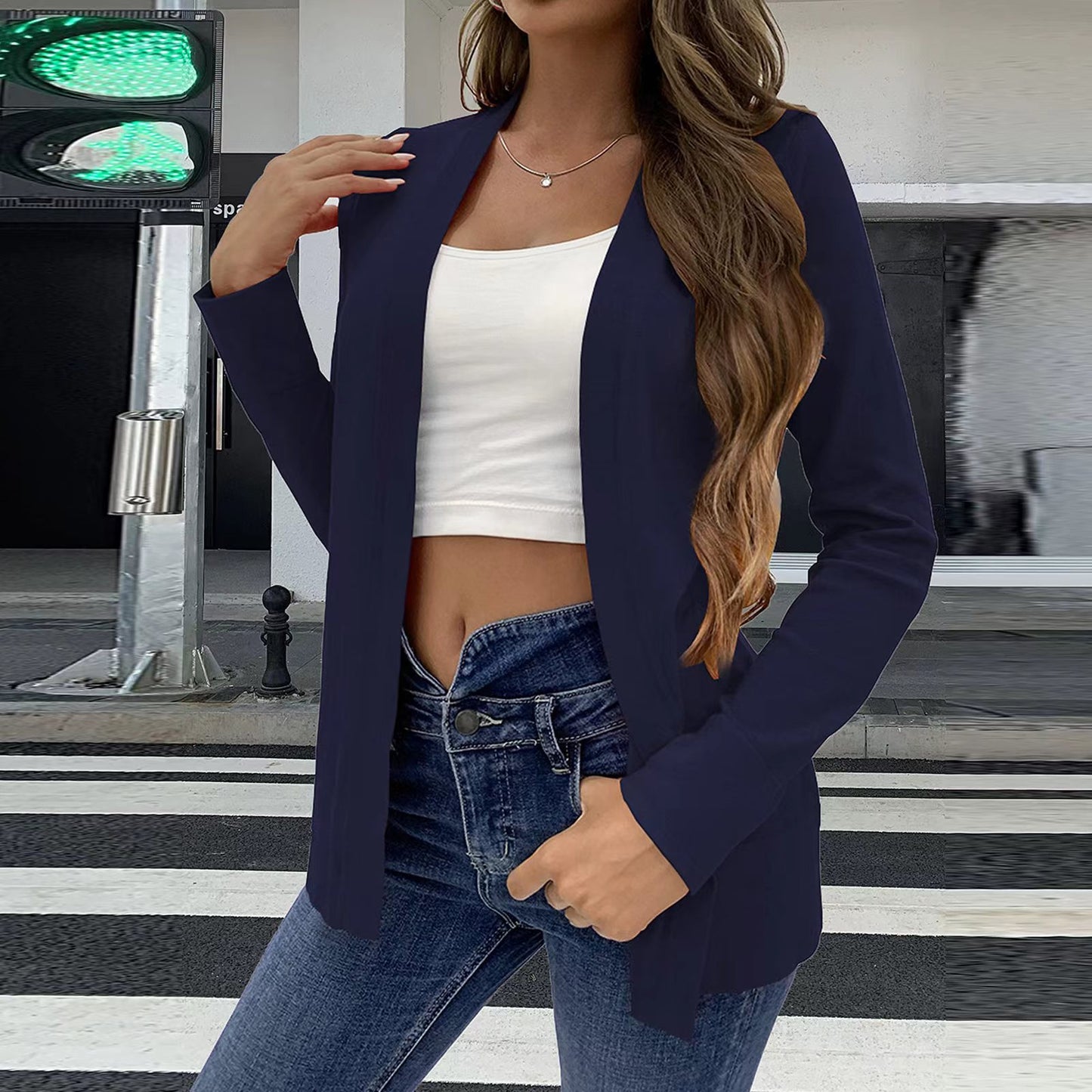 Lightweight Cardigan Coat for Everyday Layering Women Cashmere Knit