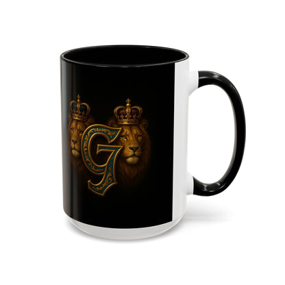 Majestic G7 Lion Accent Coffee Mug - Regal Design for G7 Group