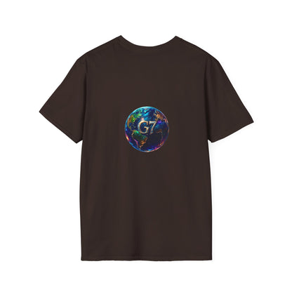 Global Unity Starts Here — Wear the Change - G7 Earth Graphic Unisex T-Shirt - Softstyle Tee