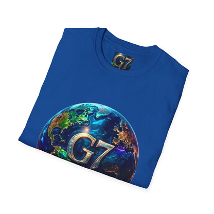 Global Unity Starts Here — Wear the Change - G7 Earth Graphic Unisex T-Shirt - Softstyle Tee