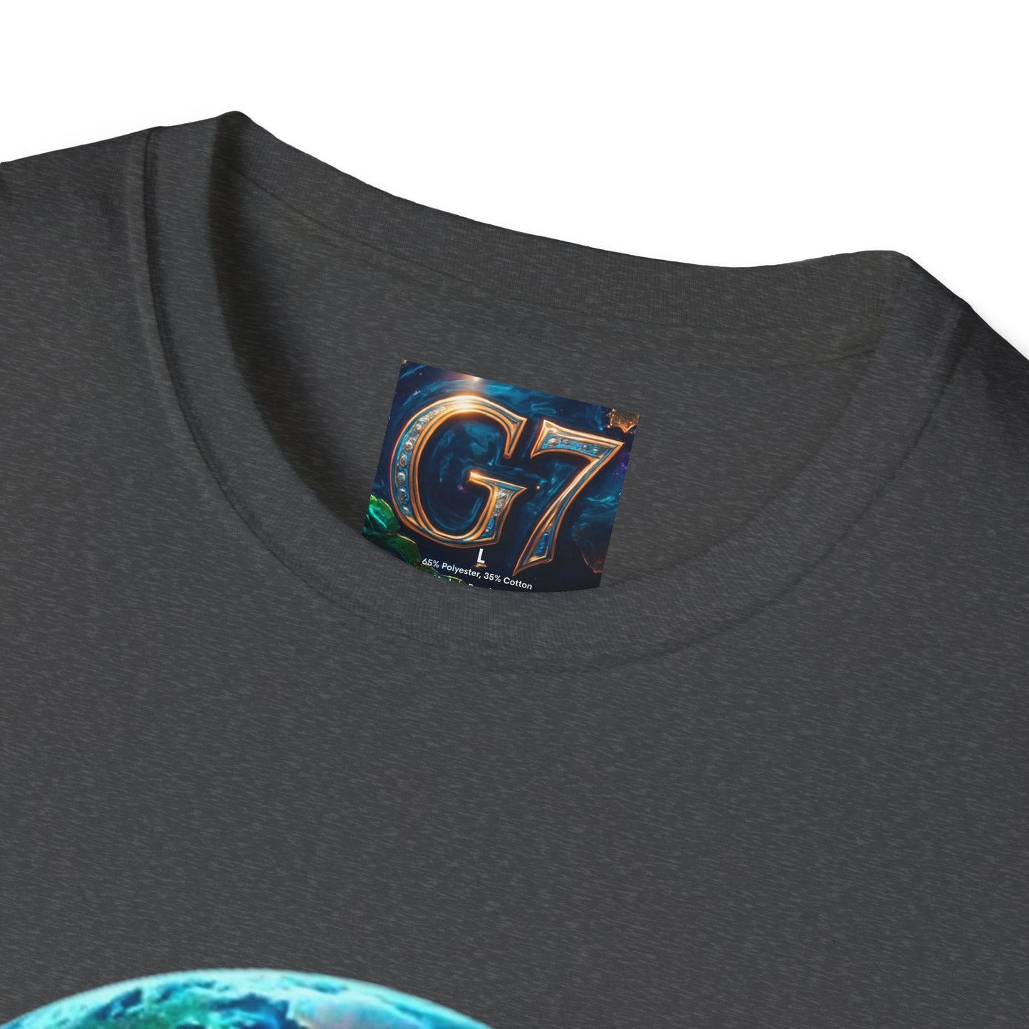Global Unity Starts Here — Wear the Change - G7 Earth Graphic Unisex T-Shirt - Softstyle Tee