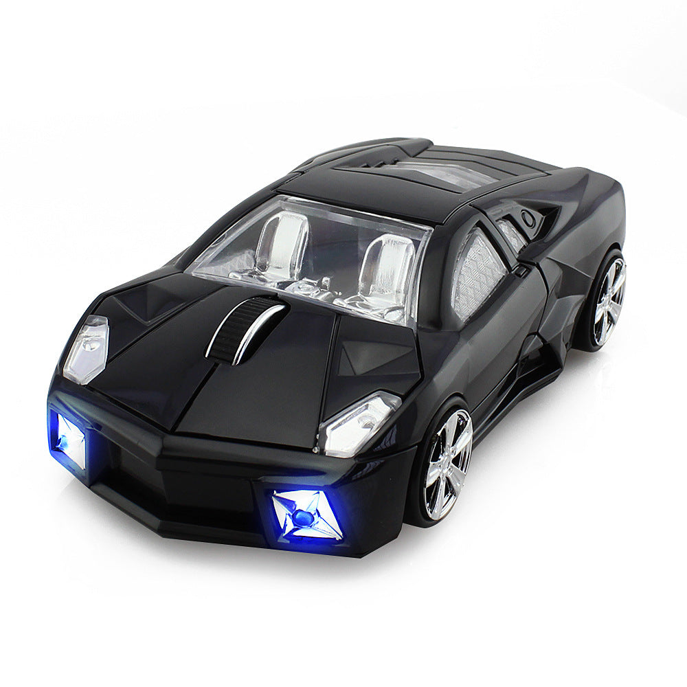 Wireless Car Shaped Mouse with 2.4GHz USB Receiver for Office and Gaming