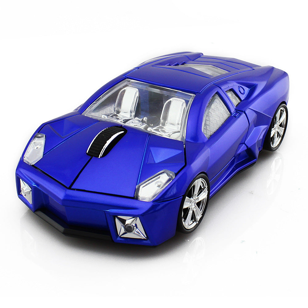Wireless Car Shaped Mouse with 2.4GHz USB Receiver for Office and Gaming