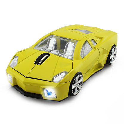 Wireless Car Shaped Mouse with 2.4GHz USB Receiver for Office and Gaming