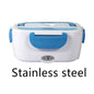 Kitchen Electric Heated Lunch Box Stainless Steel School Car Picnic Food Heating Heater Food Warmer Container