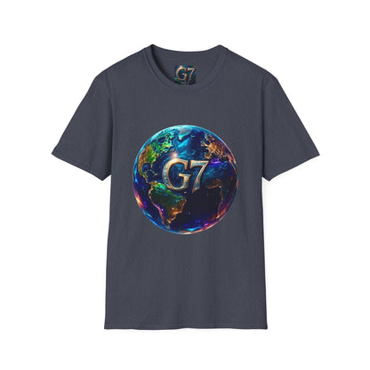 Global Unity Starts Here — Wear the Change - G7 Earth Graphic Unisex T-Shirt - Softstyle Tee
