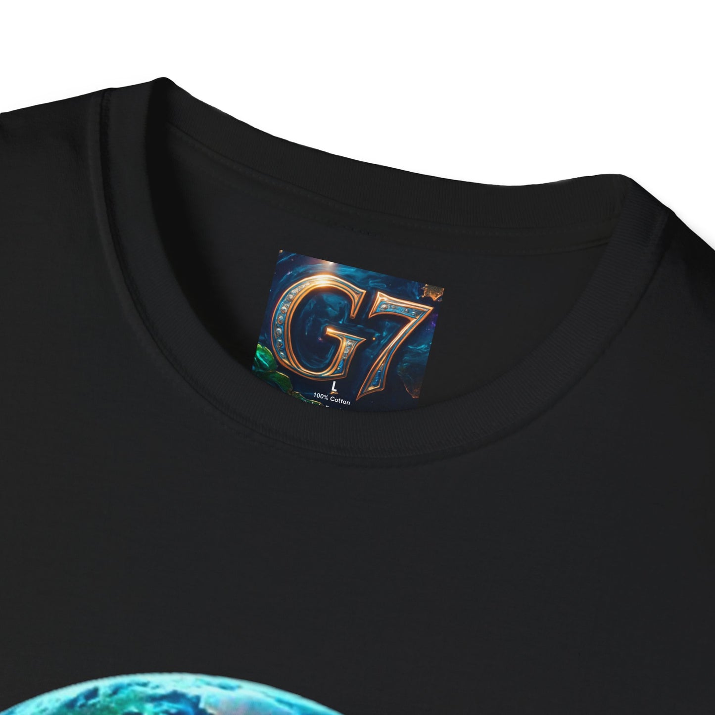Global Unity Starts Here — Wear the Change - G7 Earth Graphic Unisex T-Shirt - Softstyle Tee