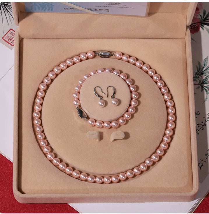 Lustrous Necklace Set With Freshwater Pearl Beads For Everyday Shine Gift Ready