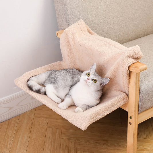 Your Cat Will Love This Plush Lamb Or Rabbit Fur Hammock Nest Bed For Ultimate Cozy Luxury.