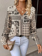 Textured Knit Long Sleeve Pullover For Spring And Autumn Regular Fit