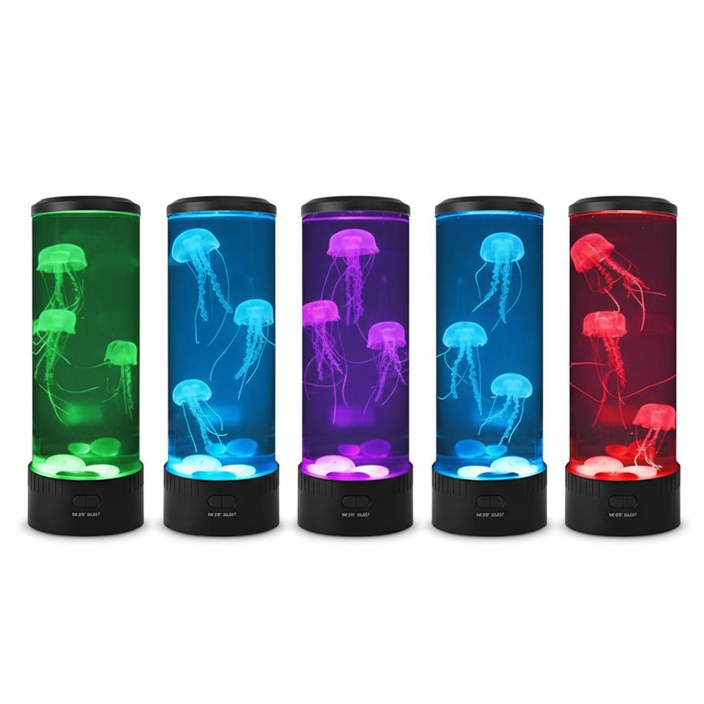 Decorative USB jellyfish lamp LED night light for bedroom decor