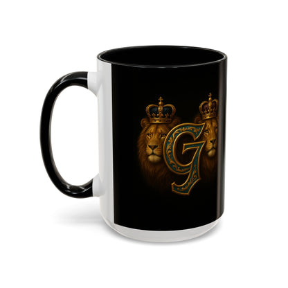 Majestic G7 Lion Accent Coffee Mug - Regal Design for G7 Group