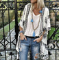 Chic Cardigan mid-length printed sleeved cardigan shirt