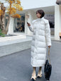 New Long Down Jacket Female Ultralong Overknee Thickened White Duck Down Coat