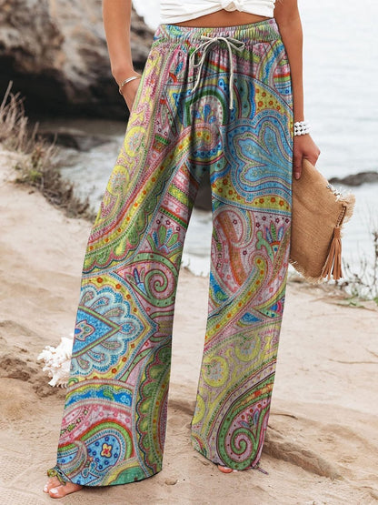The Must Have Designer Graffiti Wide-Leg Pants that Feel Ultra Plush