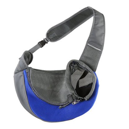 1pc Outdoor Travel Mesh Oxford Pet Puppy Carrier Handbag Pouch Single Shoulder Bag Sling Mesh Comfort Travel Tote Shoulder Bags - merch gone viral.