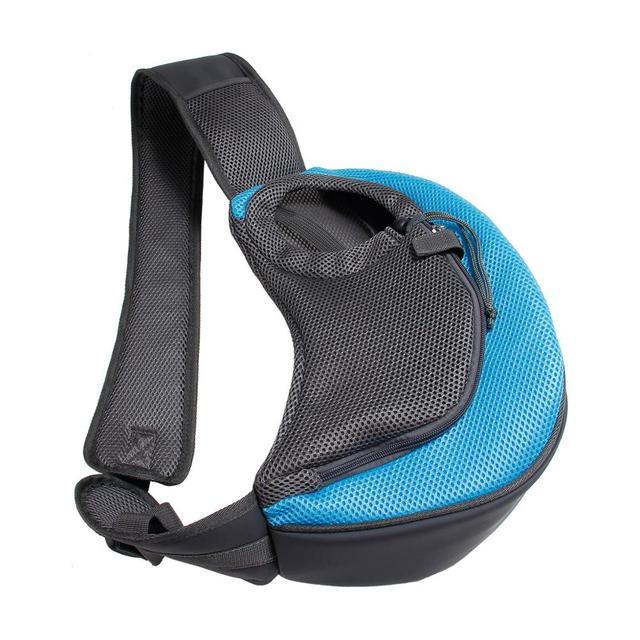 1pc Outdoor Travel Mesh Oxford Pet Puppy Carrier Handbag Pouch Single Shoulder Bag Sling Mesh Comfort Travel Tote Shoulder Bags - merch gone viral.