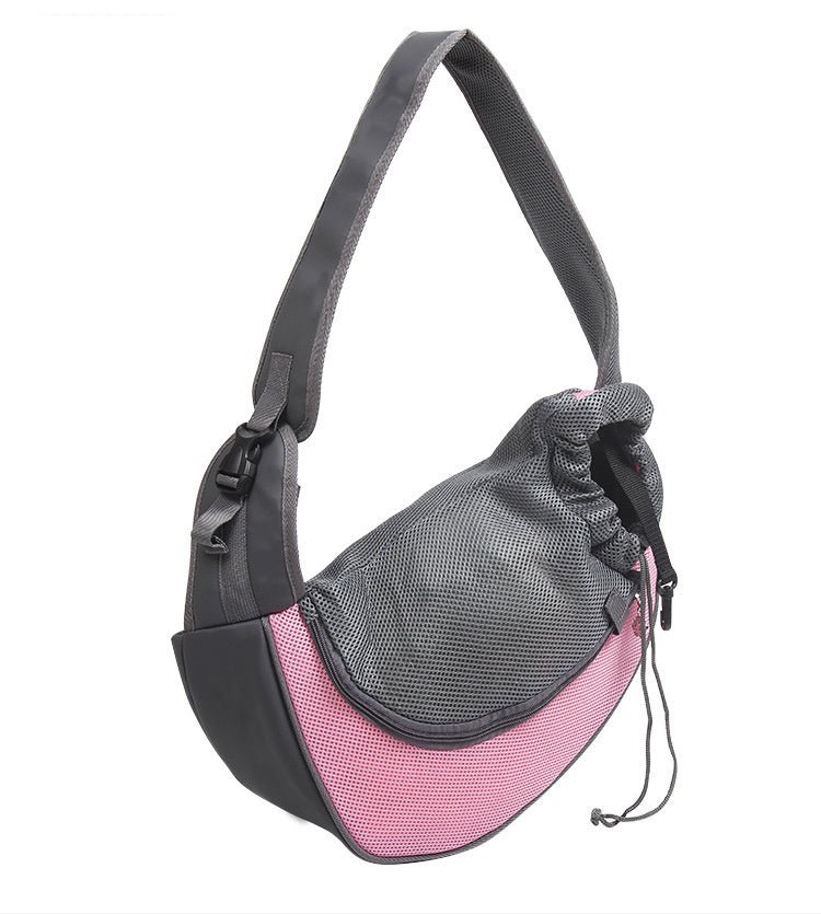 1pc Outdoor Travel Mesh Oxford Pet Puppy Carrier Handbag Pouch Single Shoulder Bag Sling Mesh Comfort Travel Tote Shoulder Bags - merch gone viral.