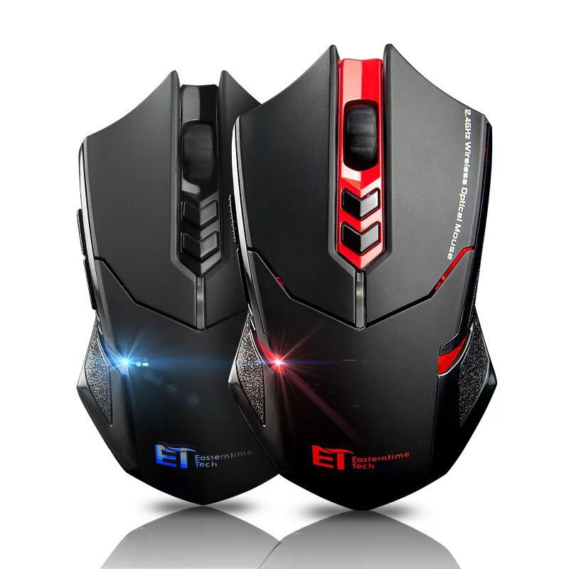 Silent Wireless Mouse for Quiet Office Work with Energy Saving LED