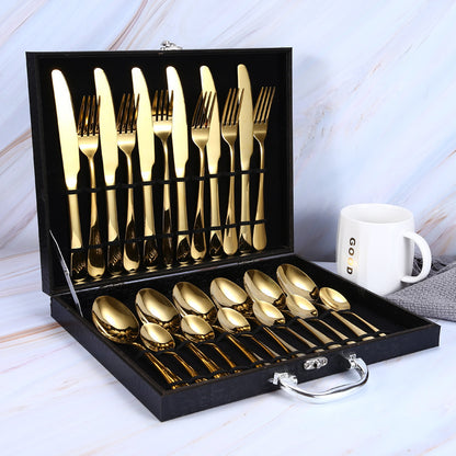 Elegant Knife Set with Stainless Steel 410 Mirror Finish