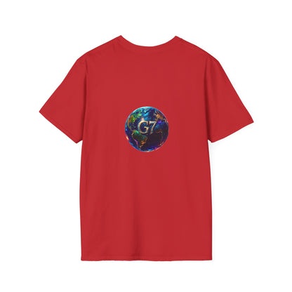 Global Unity Starts Here — Wear the Change - G7 Earth Graphic Unisex T-Shirt - Softstyle Tee