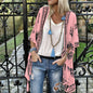 Chic Cardigan mid-length printed sleeved cardigan shirt
