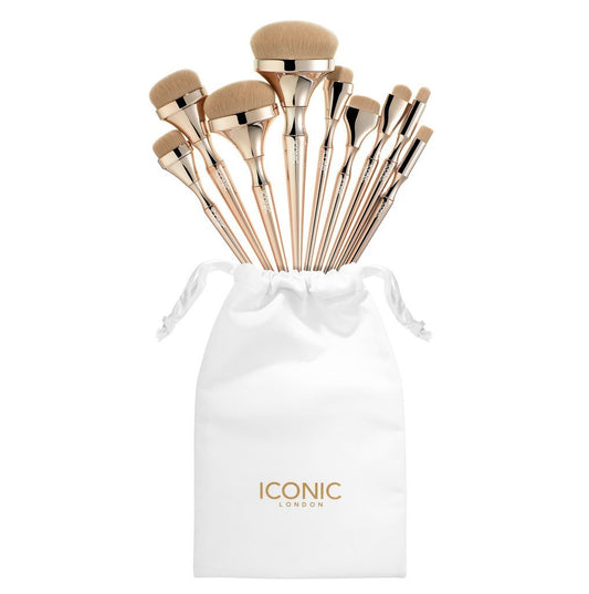 Professional Makeup Brush Set with Silky Synthetic Bristles for Flawless Blending