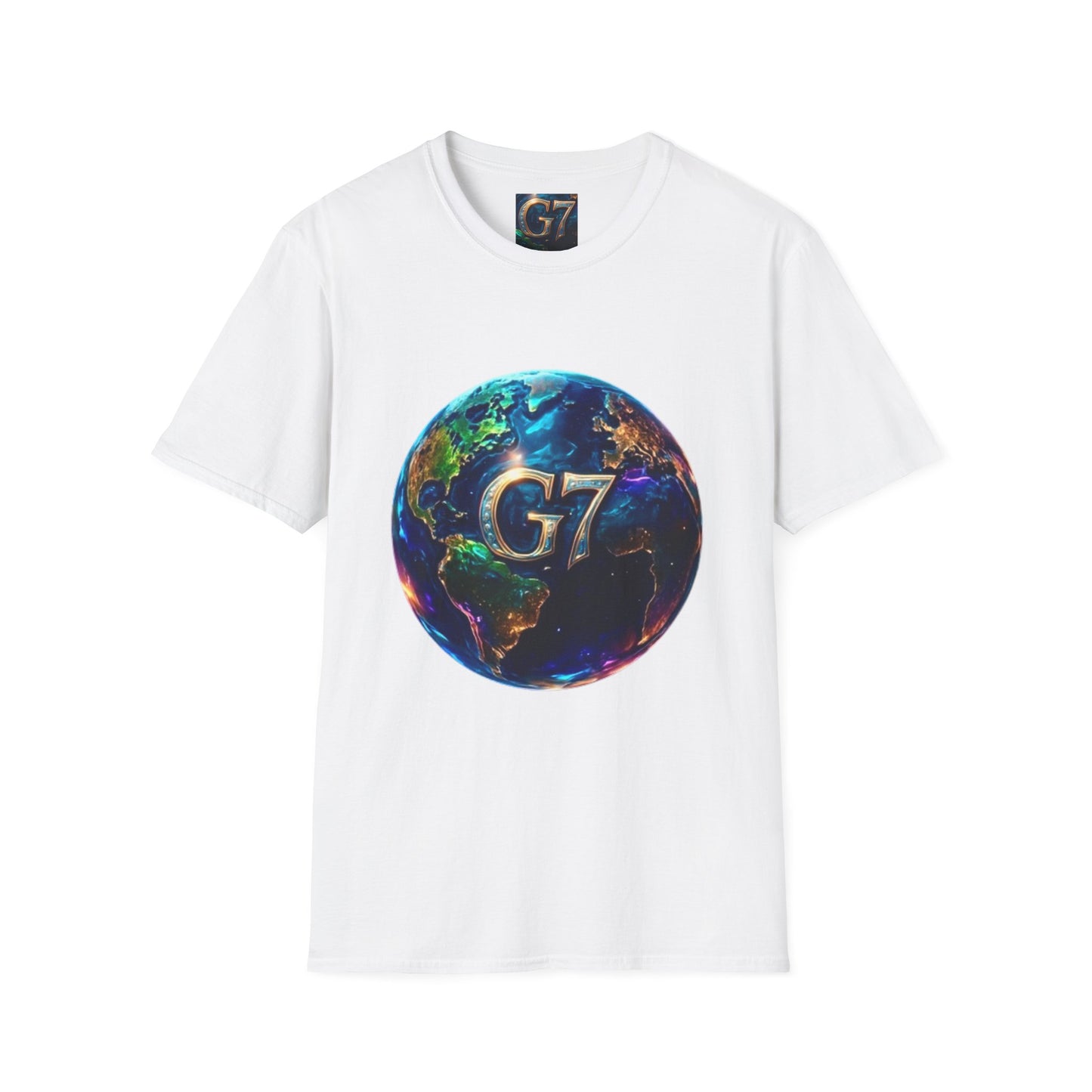Global Unity Starts Here — Wear the Change - G7 Earth Graphic Unisex T-Shirt - Softstyle Tee