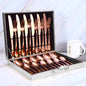 24 - piece set of colorful western steak knife - merch gone viral.
