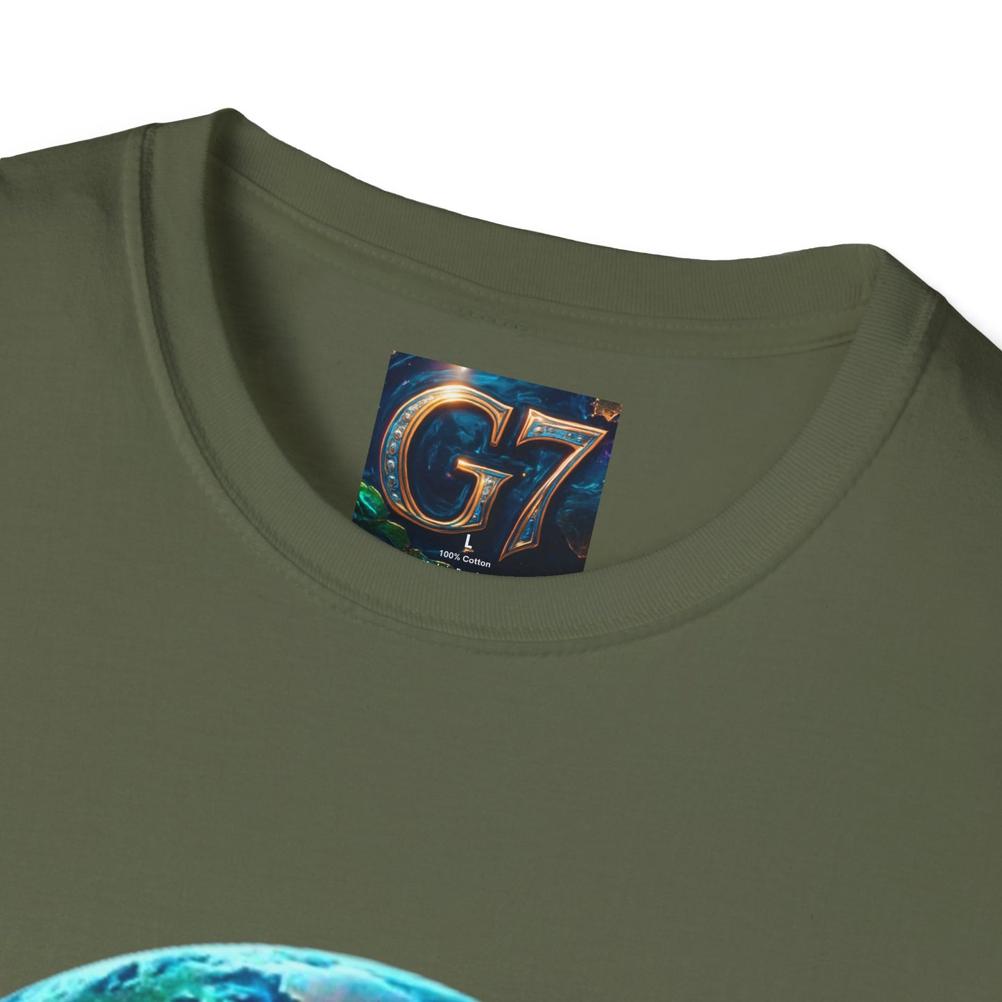 Global Unity Starts Here — Wear the Change - G7 Earth Graphic Unisex T-Shirt - Softstyle Tee