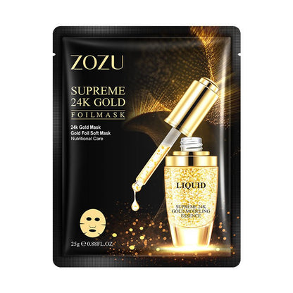 24K Gold Leaf Sheet Mask Prestige Collection For Deep Hydration And Radiance - merch gone viral.