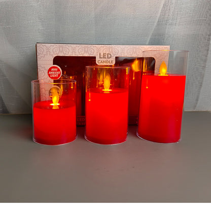 Led Lamp Set with Flame Free Ambience for Safe Long Lasting Glow in Modern Home Decor