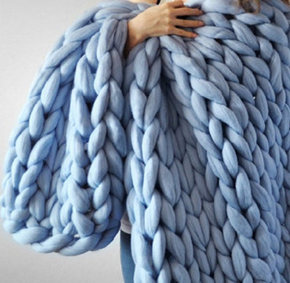 Dense Blanket with Acrylic Woven Warmth and Breathable Softness Daily