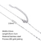 Durable Lip Chain Necklace with 18K Gold Color Vacuum Plating