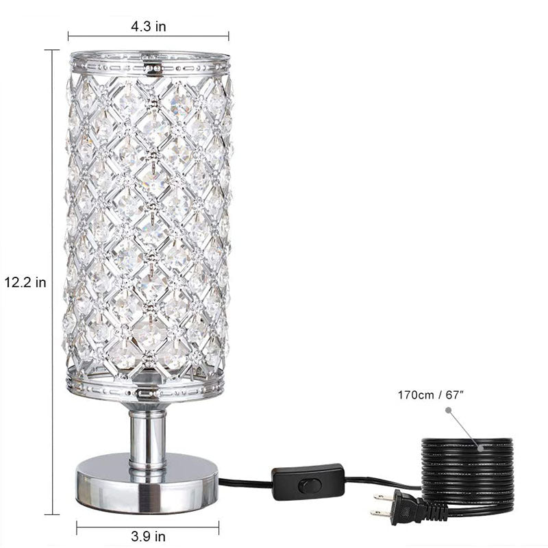 Radiant Table Lamp With Hollow Carved Shade And Rustproof Metal Base For Living Room And Bedroom