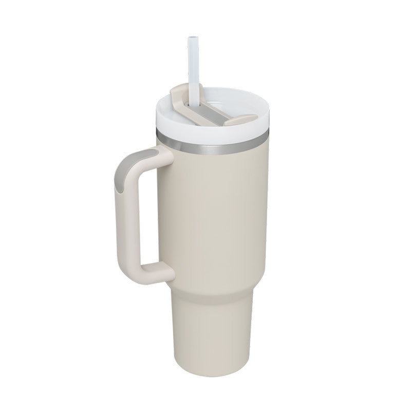 Insulated Tumbler 40 Oz With Handle And Straw For Coffee And Tea