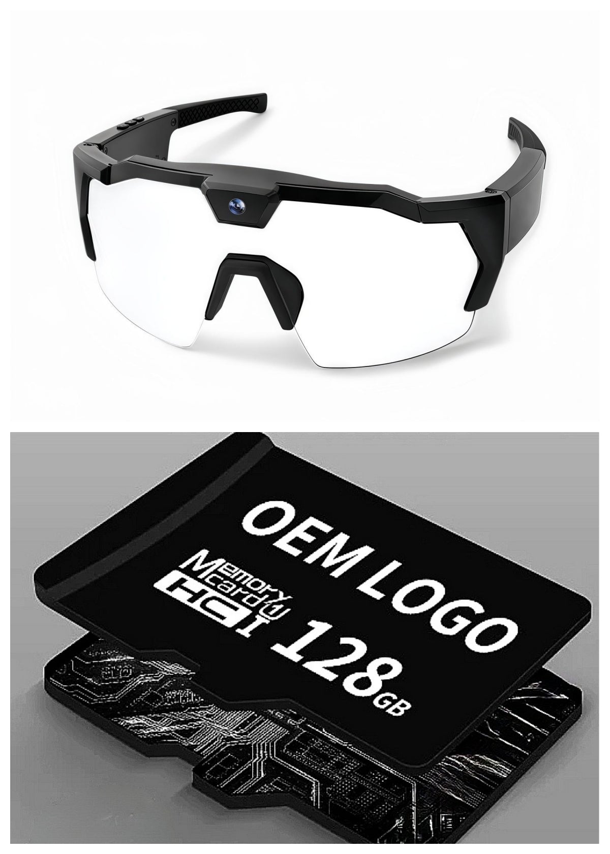 AI Riding Glasses With Built-In Camera For Skiing And Travel