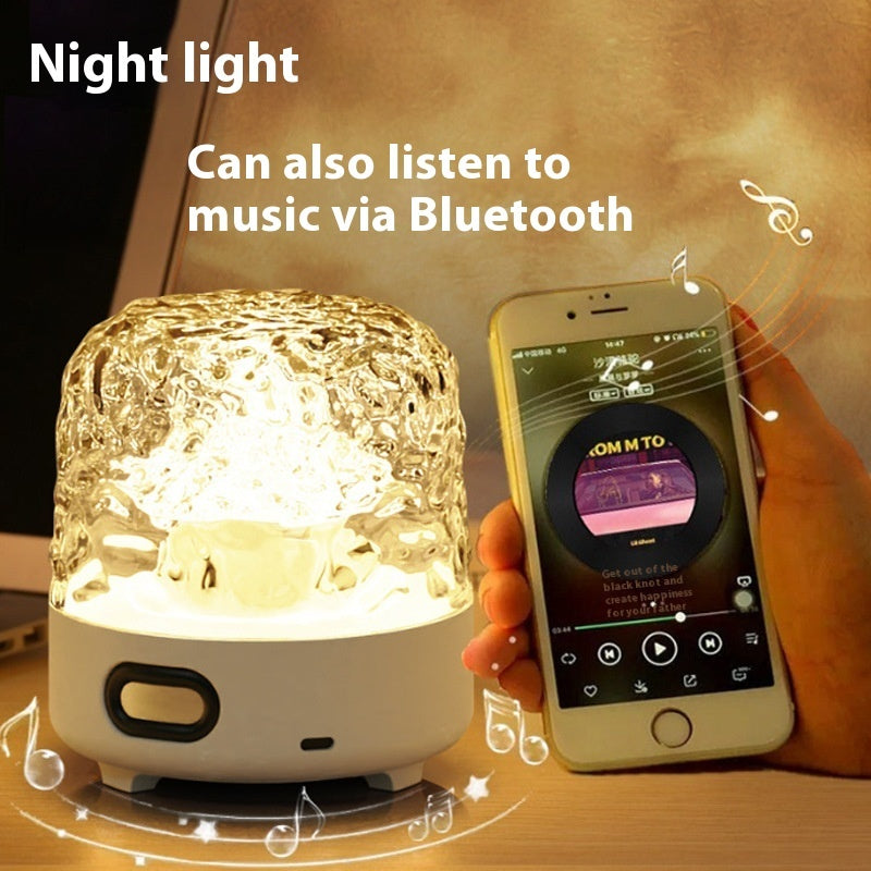 Bluetooth Night Light with Crystal Glass Starry Sky Glow