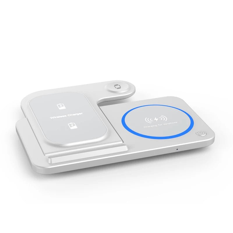 3 - in - 1 Magnetic Wireless Charger with Night Light Earphone Hot 3 in 1 Wireless Chargers for iPhone Smart Phones - merch gone viral.