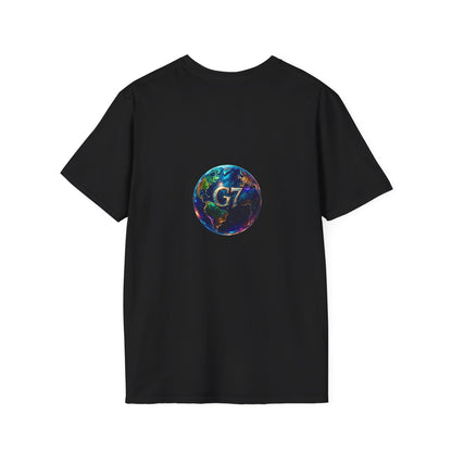Global Unity Starts Here — Wear the Change - G7 Earth Graphic Unisex T-Shirt - Softstyle Tee