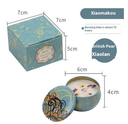 Natural Dried Flower Candle Flower Fragrance Incense Candle