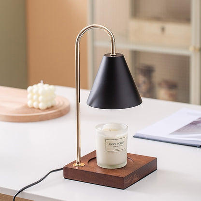 Soothing Aromatherapy Wax Lamp with Iron Accents Night Light