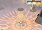 Luxe Crystal Vase Lamp USB Charging Romantic Bedside Diamond Table Lamp For Home Christmas Decor LED Lights