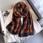 Soft Scarf With Cashmere Feel Warm Solid Color Drapes Smoothly Daily