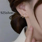 Radiant Earrings Diamond Four Claw Row Setting for Women Everyday Wear