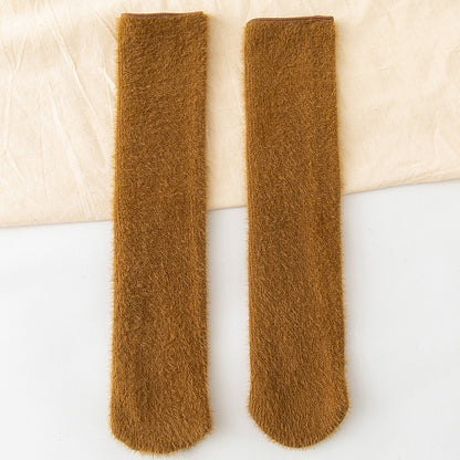 Plus Velvet Thick Warm Mink Velvet Snow Socks