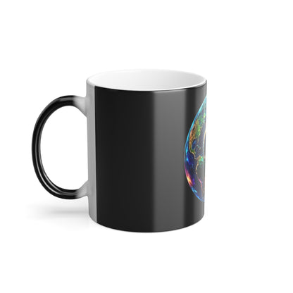 Color Morphing Mug with G7 Earth Design - 11oz Magic Color Changing Coffee Cup