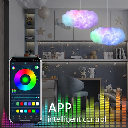 2026 USB Cloud Light With App Control And Music Synchronization 3D RGBIC Ambient Lighting Cloud Simulation For Bedroom