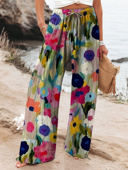 The Must Have Designer Graffiti Wide-Leg Pants that Feel Ultra Plush